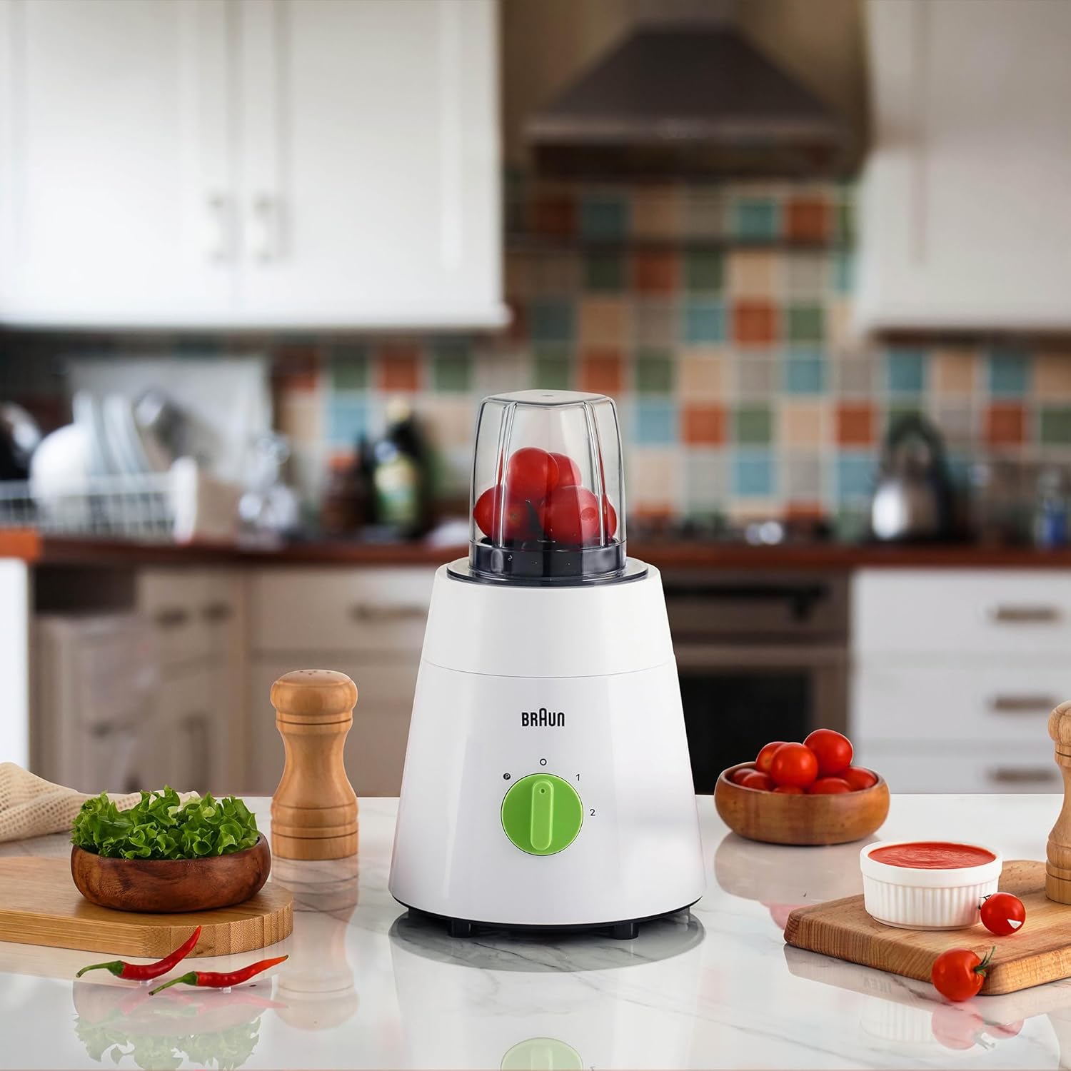 Braun Blender With Plastic Jar (500W, 2 Mills) Braun Blender With Plastic Jar (500W, 2 Mills)